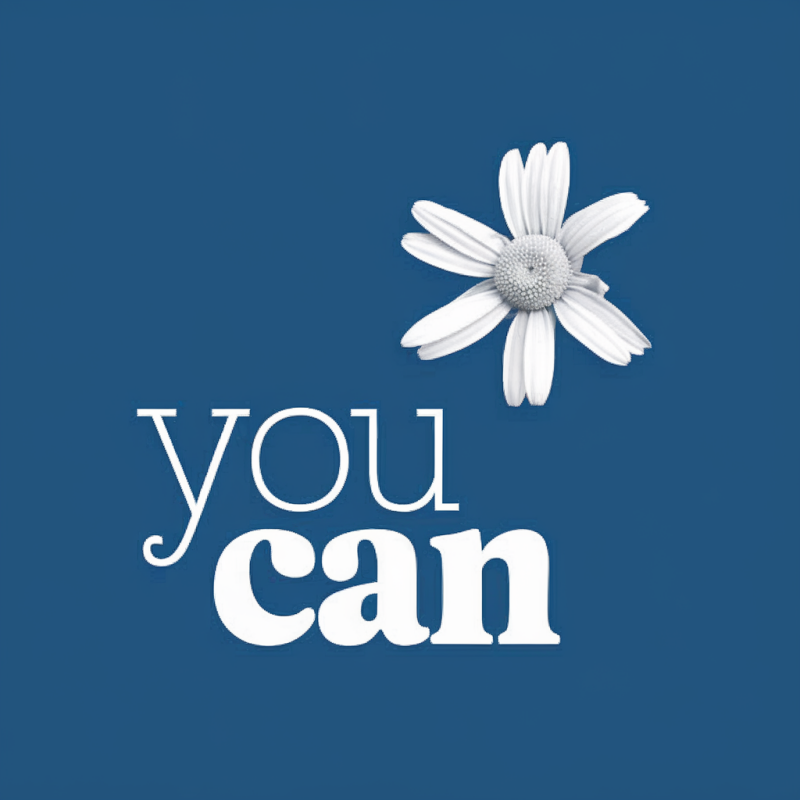 Cotton Motivational You Can Black T-Shirt