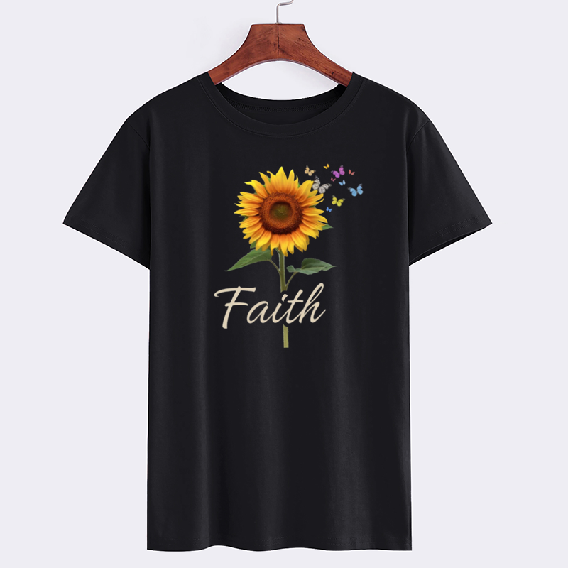 Sunflower Faith Graphic T-Shirt
