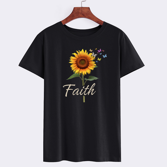 Sunflower Faith Graphic T-Shirt