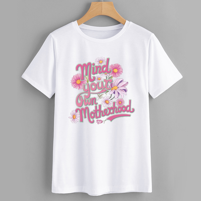 Cotton Floral Graphic Tee T-Shirt