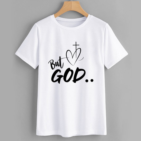 Faithful Threads But God Cotton Christian T-Shirt