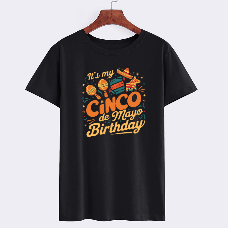 Cinco de Mayo Birthday Graphic T-shirt