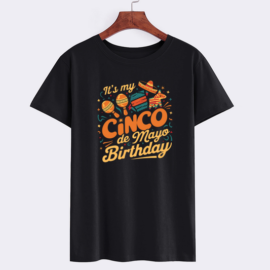 Cinco de Mayo Birthday Graphic T-shirt