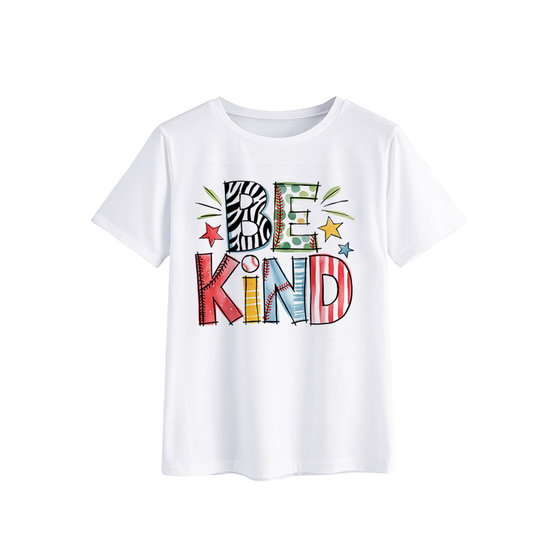 Colorful 'Be Kind' Graphic T-Shirt for Kids