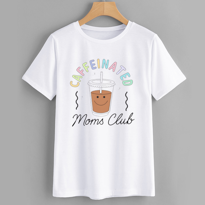 Caffeinated Moms Club Graphic T-Shirt