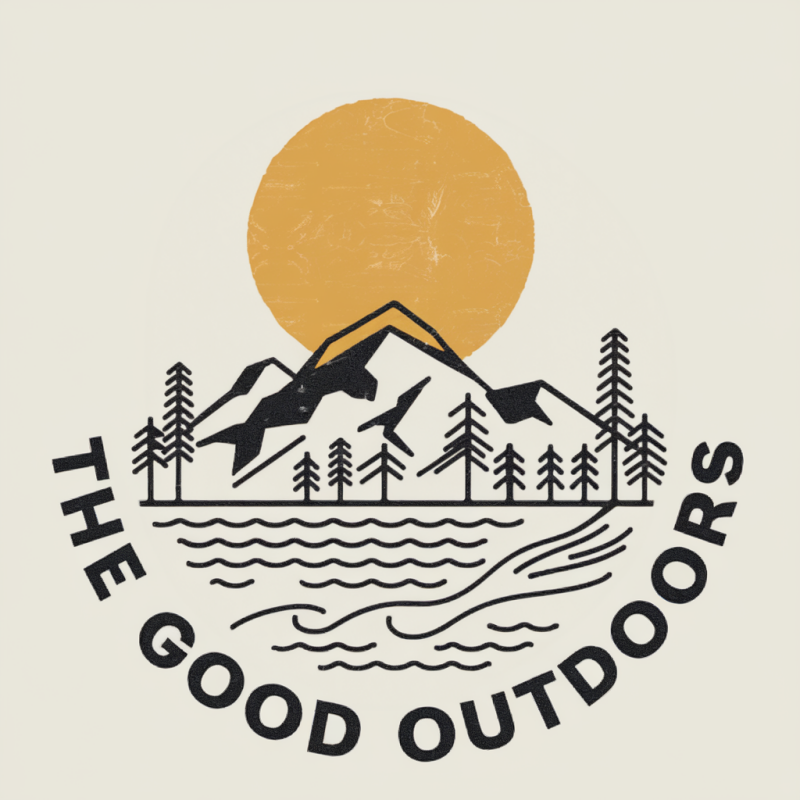 The Good Outdoors Graphic T-Shirt - Nature Mountain Design