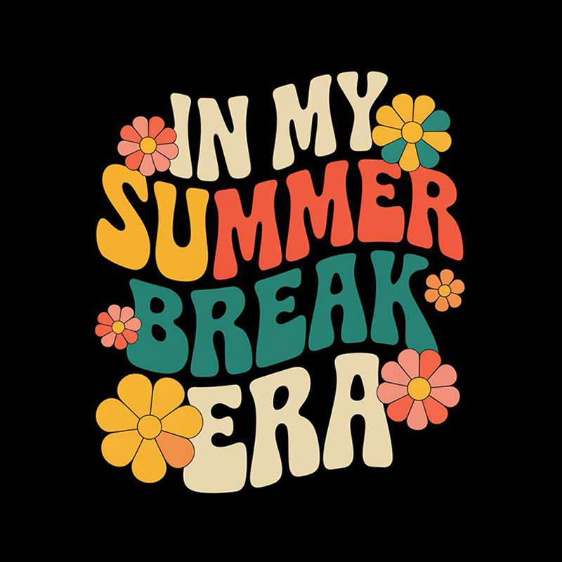 Fun Letter Top 'In My Summer Break Era' T-shirt