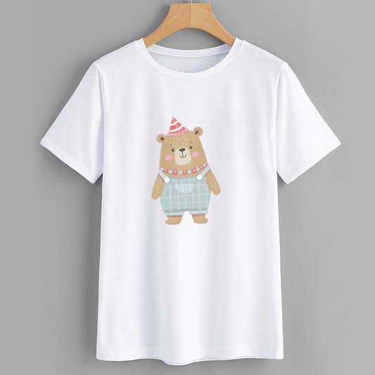 Cute Bear Graphic T-Shirt for Kids