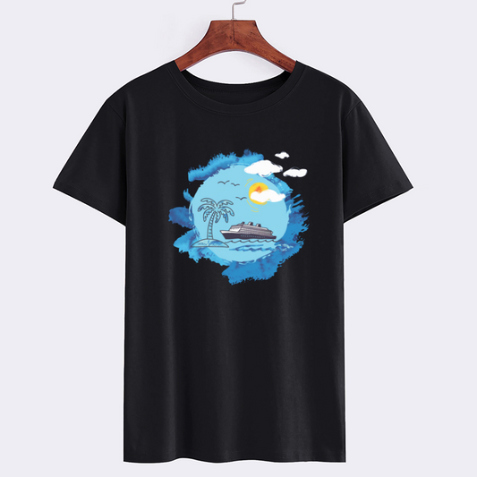 BrandCruiseShip Cotton Summer T-Shirt