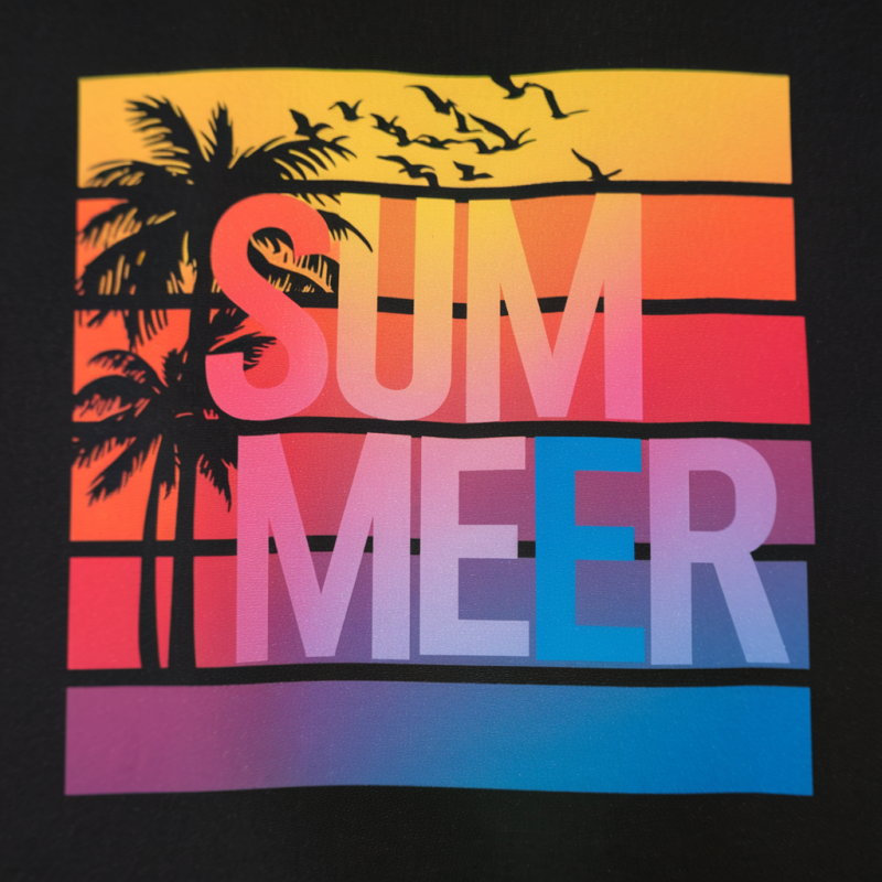 Sunset Palm Graphic Cotton T-Shirt