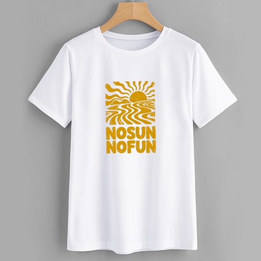 NOSUN NOFUN Graphic T-Shirt for Summer Fun