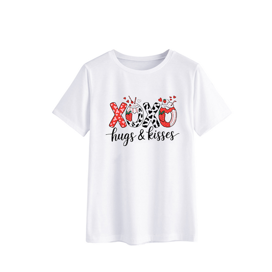Women's XOXO Hugs & Kisses Graphic T-Shirt