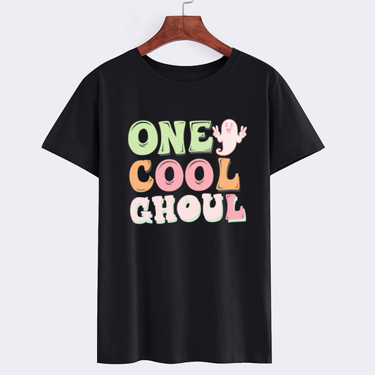 One Cool Ghoul Graphic Cotton T-Shirt