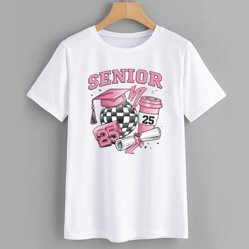 Class of 2025 Senior T-Shirt with Graduation Theme