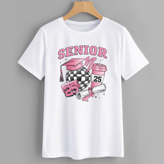 Class of 2025 Senior T-Shirt with Graduation Theme