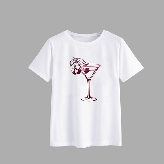 Cocktail Martini Graphic T-Shirt