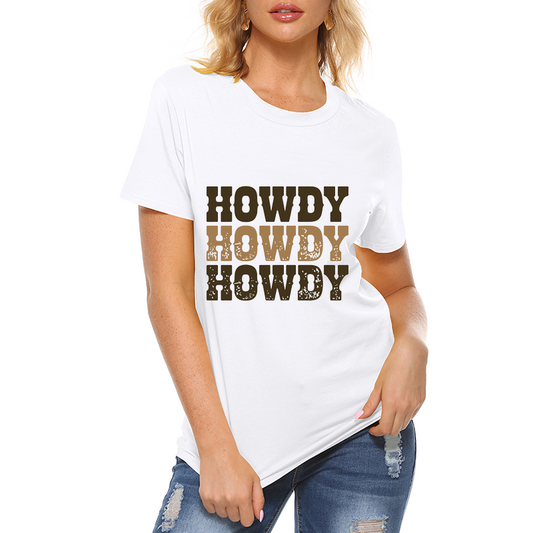 Howdy Fun Letters Pattern Top
