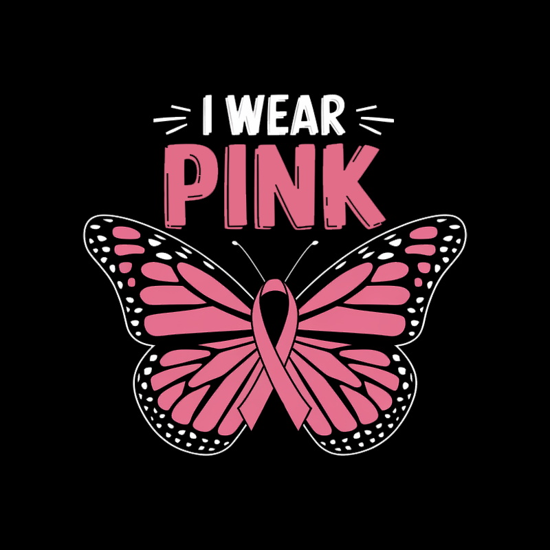 I Wear Pink Breast Cancer Awareness T-shirt