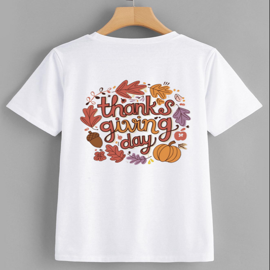 Thanksgiving Day Graphic T-Shirt for Fall Celebrations