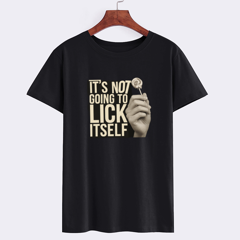 Funny Lollipop Saying Black T-Shirt