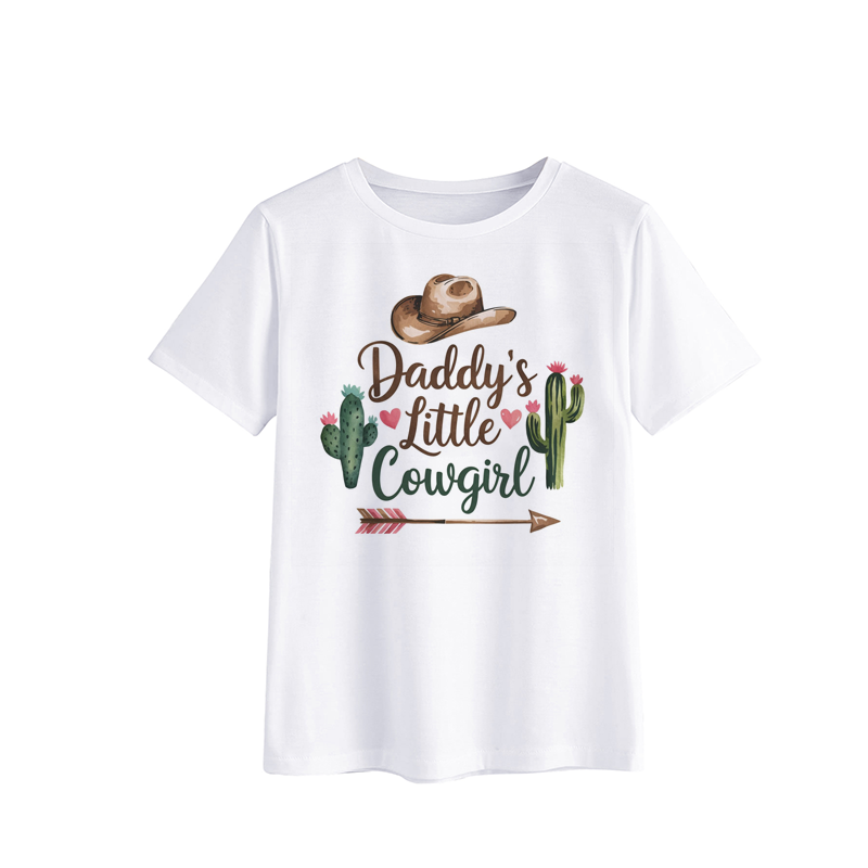 Daddy's Little Cowgirl Cactus T-Shirt