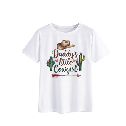 Daddy's Little Cowgirl Cactus T-Shirt