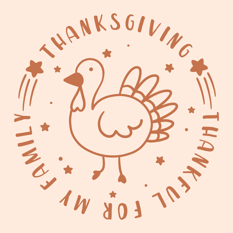 Thanksgiving Pattern Top