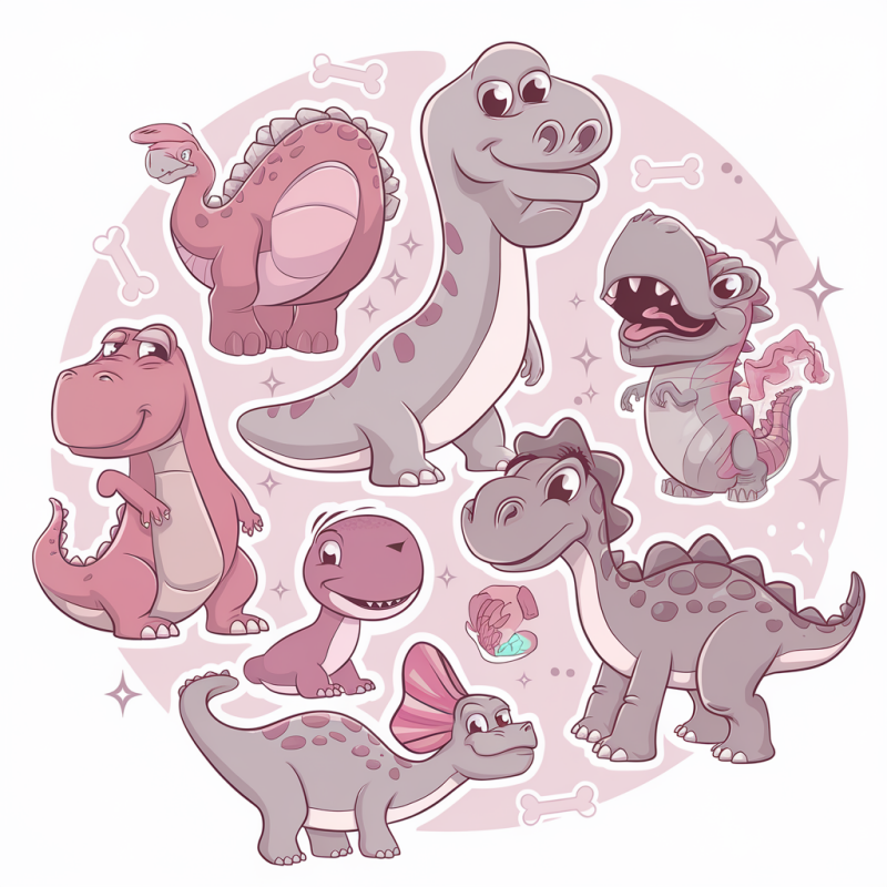 Cute Dinosaur Graphic T-Shirt for Kids