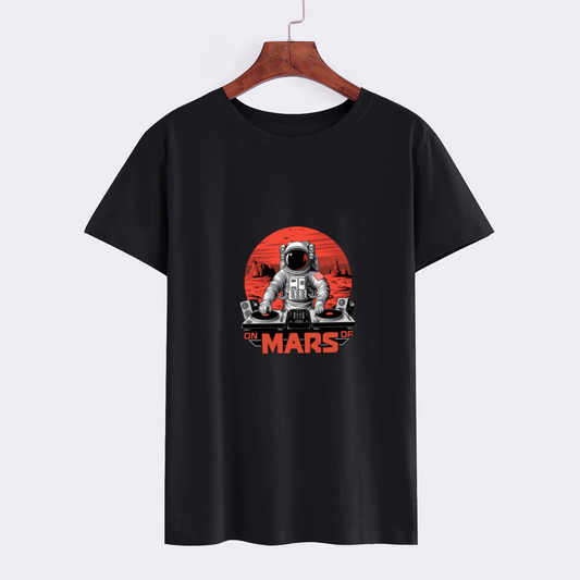 DJ Astronaut on Mars Graphic T-Shirt