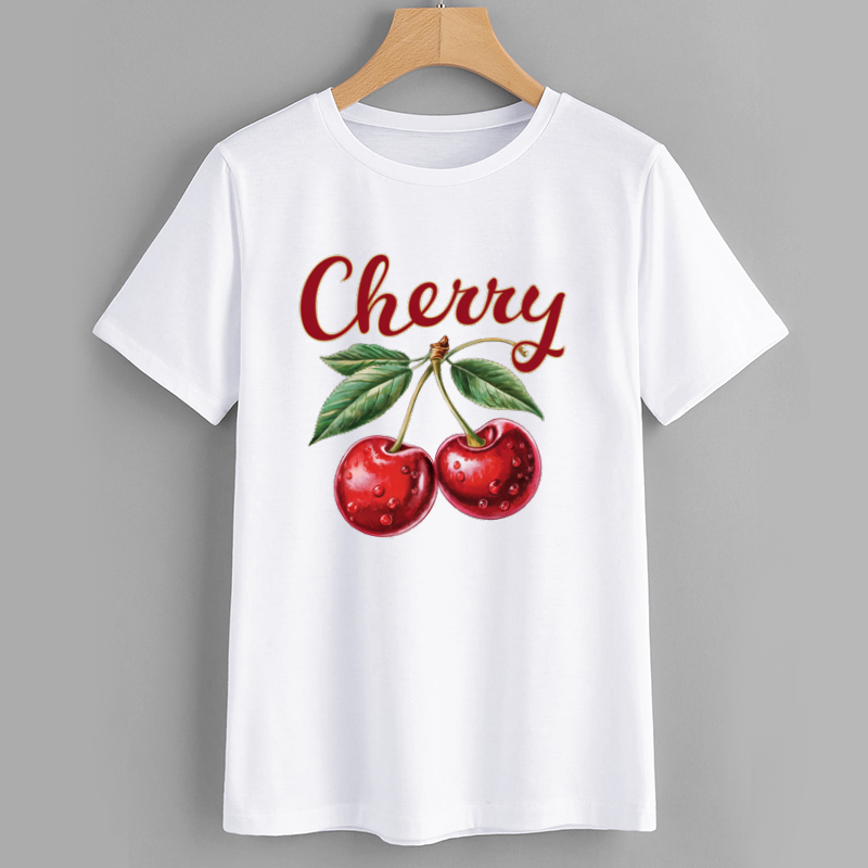 Cherry Graphic Print T-Shirt