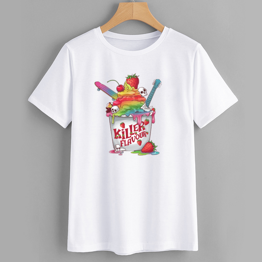 Killer Flavour Graphic Cotton T-Shirt