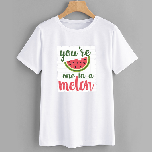 FreshPrints Watermelon Graphic Cotton T-Shirt
