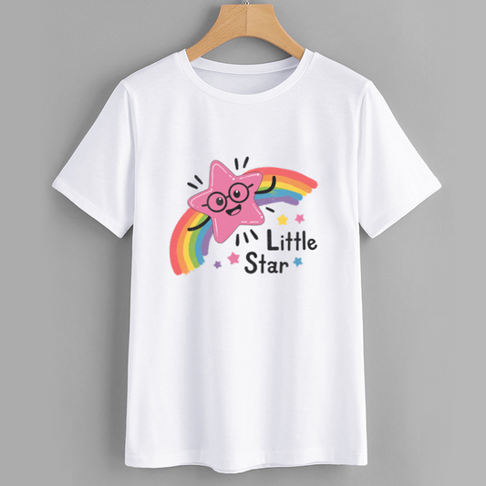 Cute Rainbow Little Star Graphic T-Shirt