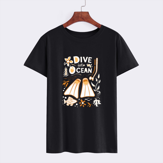 Dive into the Ocean Graphic T-Shirt