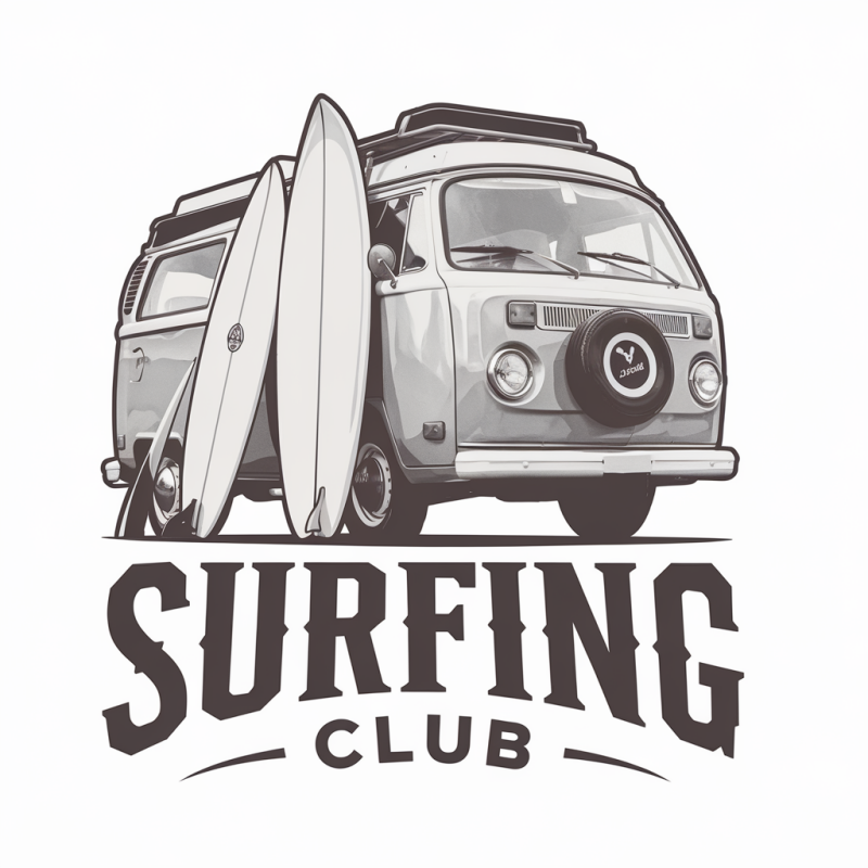 Vintage Surfing Club Graphic T-Shirt