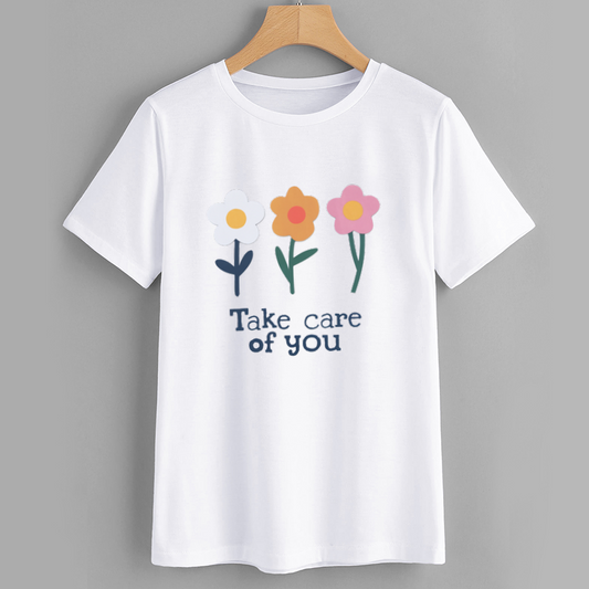 Floral Take Care of You Graphic T-Shirt