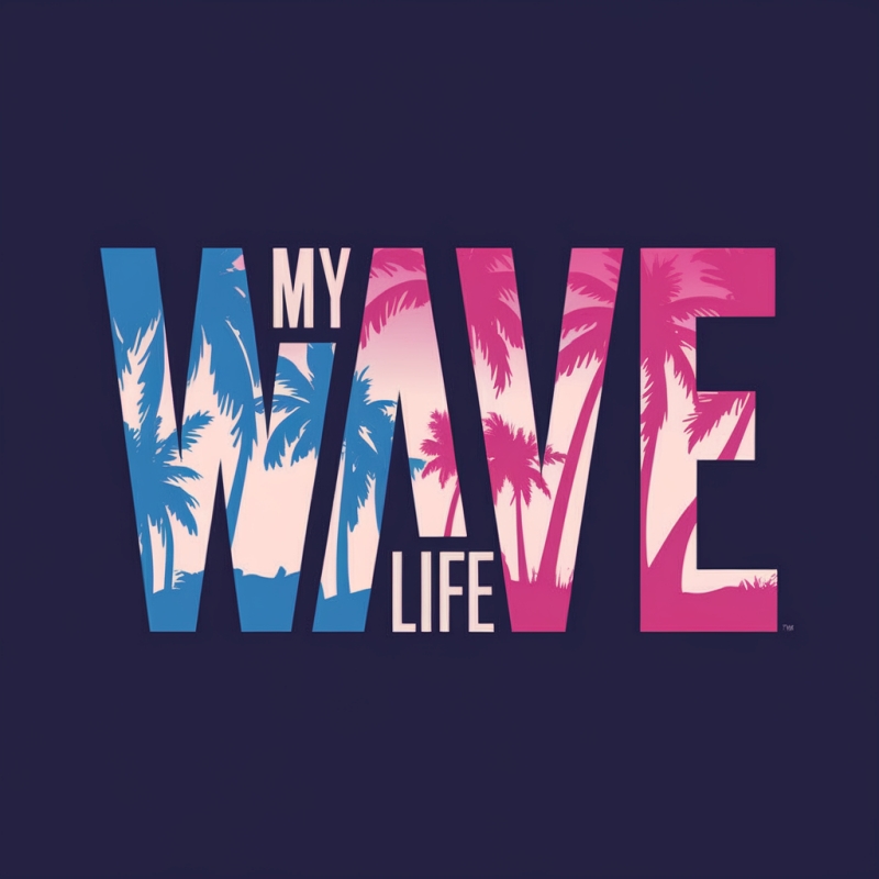 MY WAVE Life Graphic T-Shirt