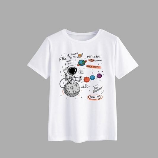 Astronaut Space Travel Graphic T-Shirt