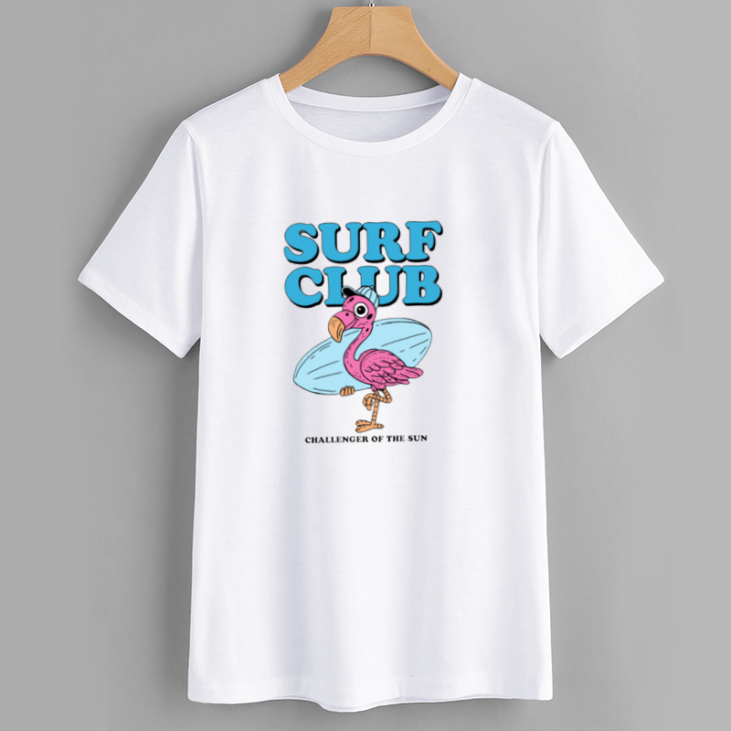 Surf Club Flamingo Graphic T-Shirt