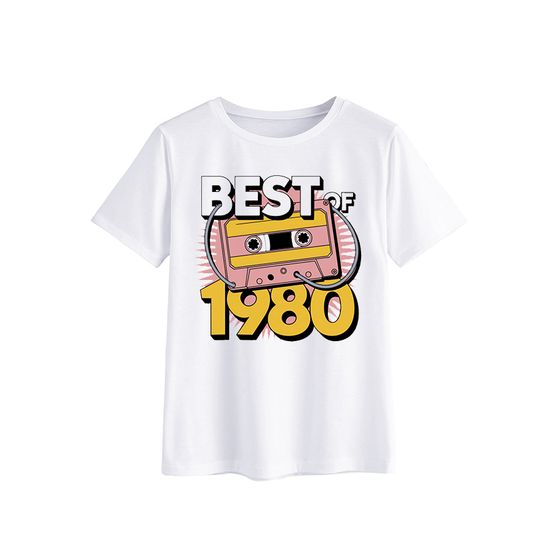 Retro Cassette Tape T-Shirt - Best of 1980