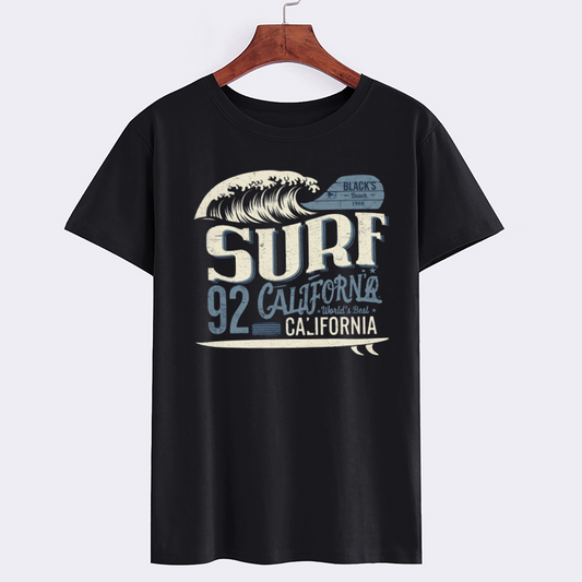 Surf California Graphic Cotton T-Shirt