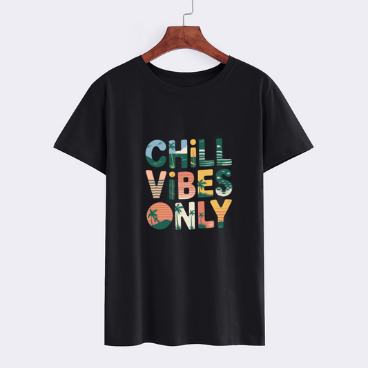Chill Vibes Graphic Tee - Trendy Summer T-Shirt