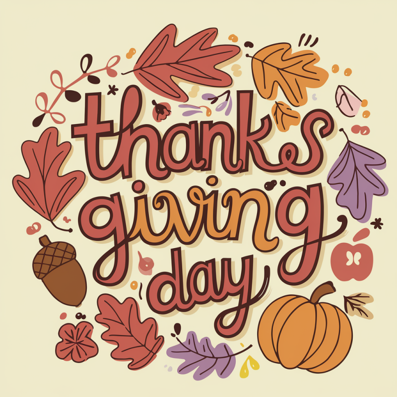 Thanksgiving Day Graphic T-Shirt for Fall Celebrations