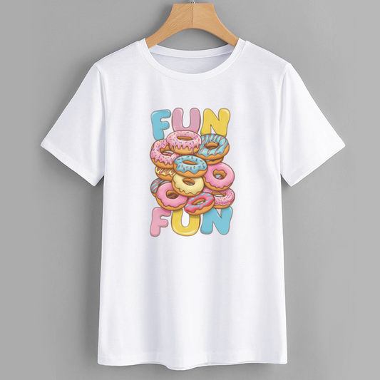Colorful Fun Donut Graphic T-Shirt