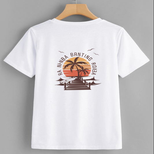 Sunset Palm Tree Graphic T-Shirt