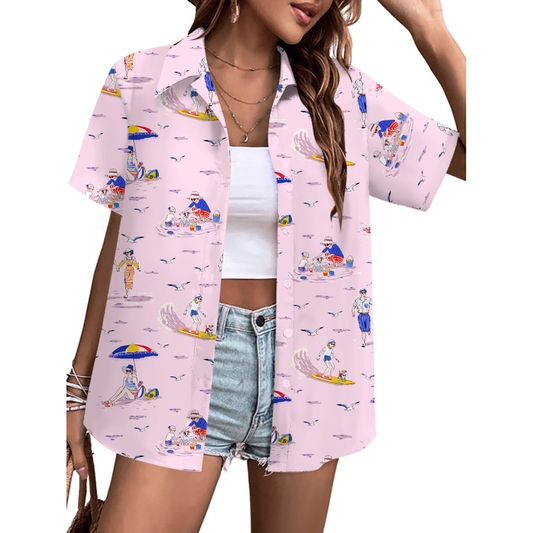 Hawaiian Leisure Vacation Button-Down Shirt