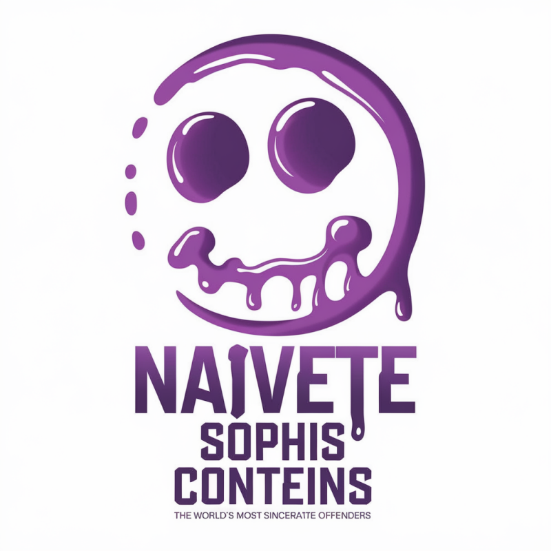 Naivete Graphic T-Shirt with Dripping Smile Design