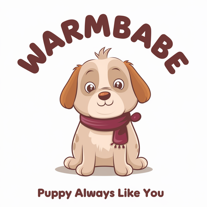 Cute Cartoon Dog Warmbabe T-Shirt