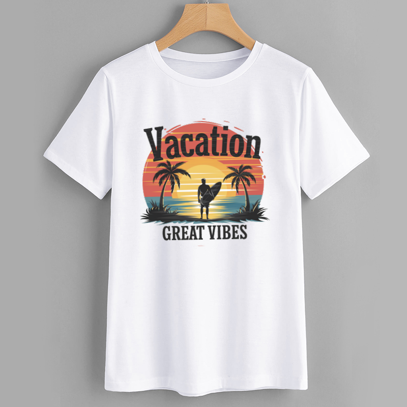 Vacation Great Vibes Graphic T-Shirt