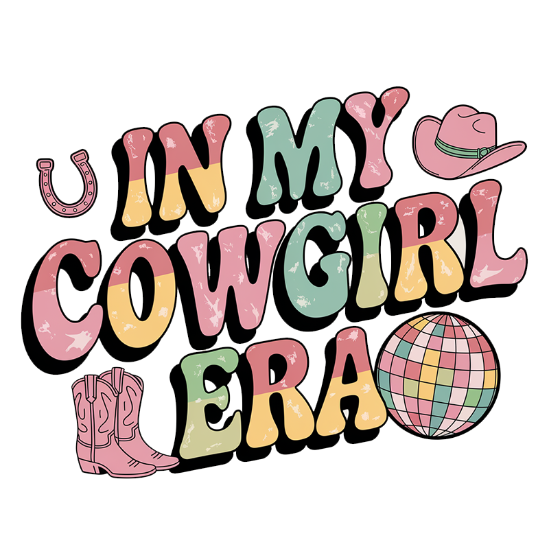 Cute Western Cowgirl Lettering Top